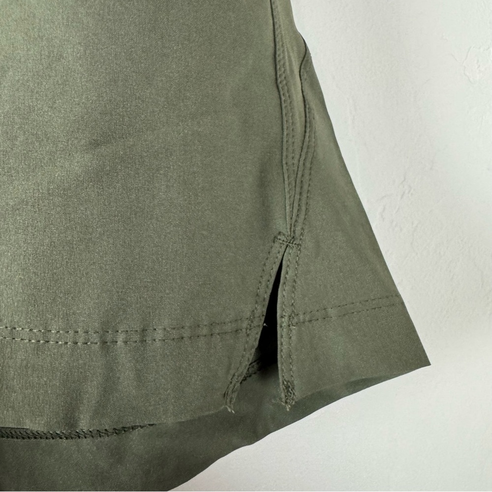Old Navy Shorts High Waisted StretchTech Solid Dark Green Olive‎ Stone Wall - Picture 3 of 8